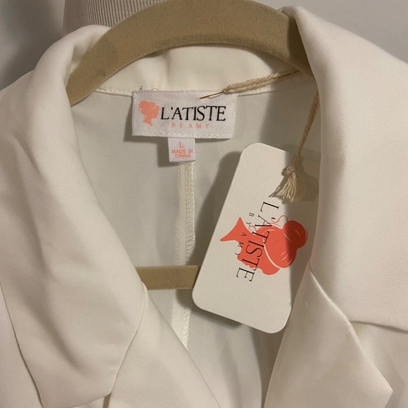 L’Atiste Wrap Jumpsuit in Off-White - Picture 5 of 5